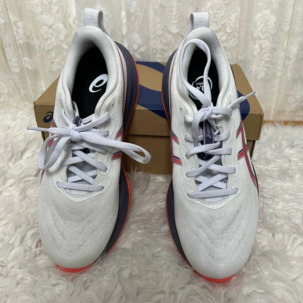 ASICS Gel-Cumulus (27) SZ: (8.5) White,Grayish,Purple, Coral, Shoes Tried-On NIB - Picture 6 of 9